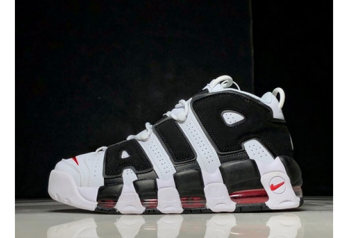 Nike Air More Uptempo White Black Red 414962-105