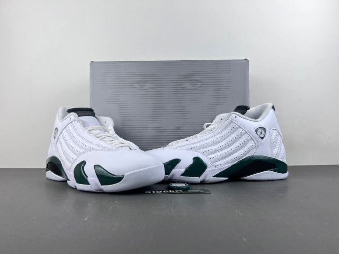 Jordan 14 Retro White Forest Green 311832-131