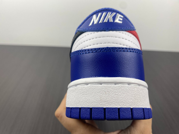 nike dunk low bright crimson game royal cw1590-104