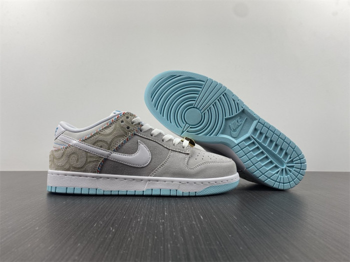 nike dunk low barbershop grey dh7614-500
