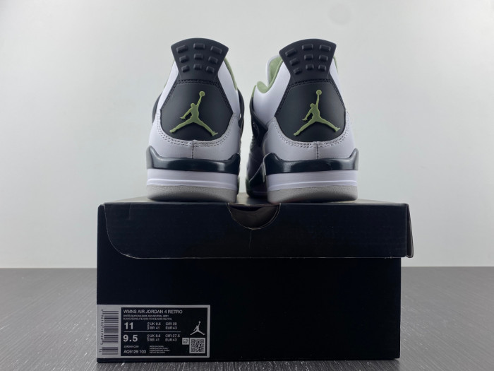 air jordan 4 wmns "oil green" aq9129-103