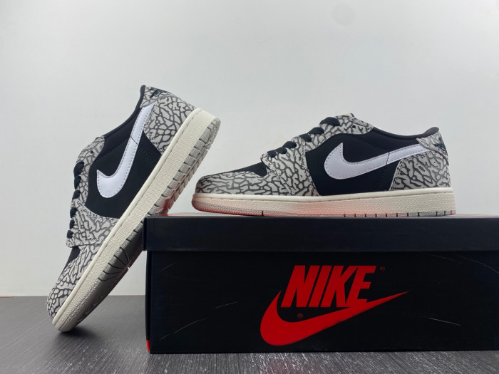 air jordan 1 low og "black cement" cz0790-001