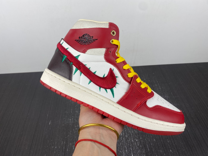 air jordan 1 zoom cmft 2 x teyana taylor gym red fj0604-601
