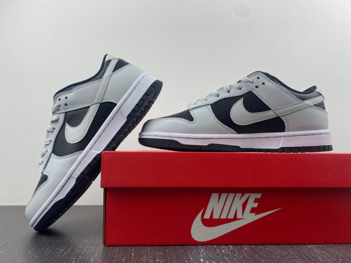 nike dunk low "grey/black/volt" fd9756-001