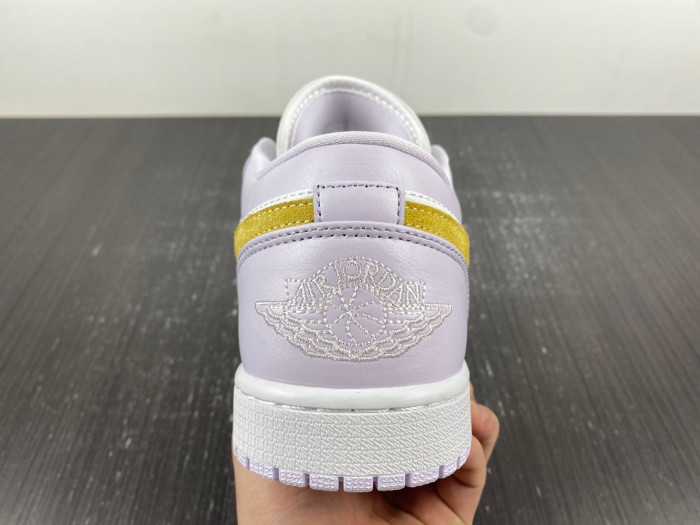 air jordan 1 low wmns purple yellow dc0774-501