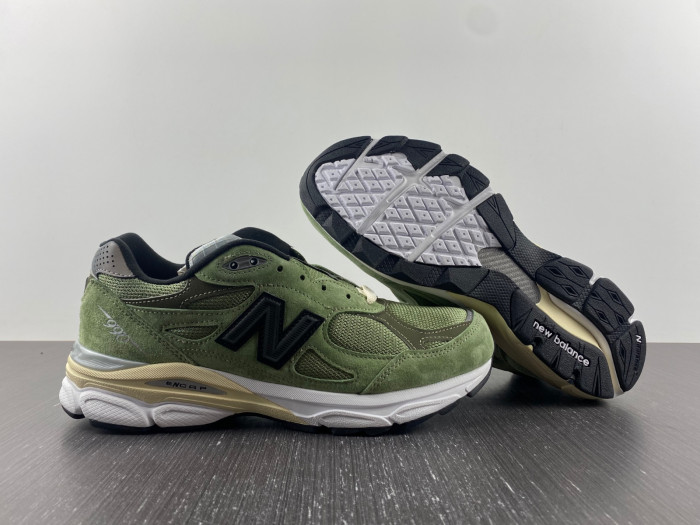 jjjjound x new balance 990v3 olive - m990jd3