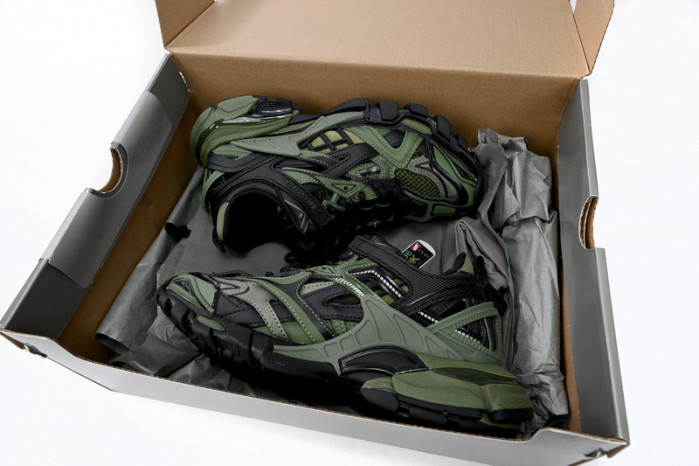 Ba*len*cia*ga track 2 sneaker military black 568614 w3ae1 2311