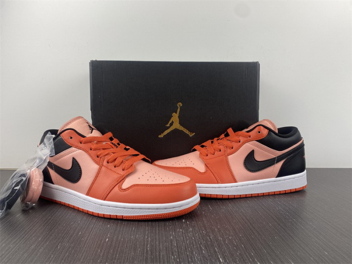air jordan 1 low orange black dm3379-600