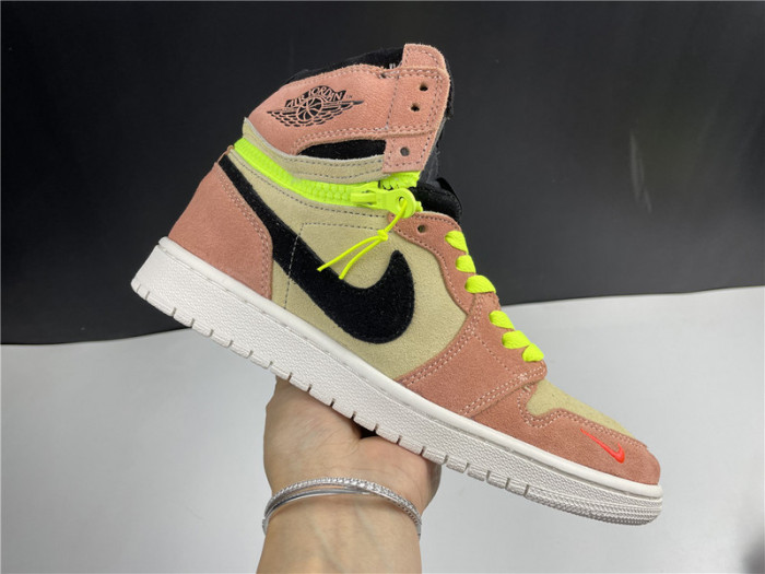 air jordan 1 high switch peach cw6576-800