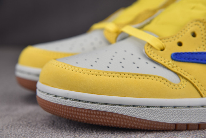 travis scott x air jordan 1 low og “canary” dz4137-700
