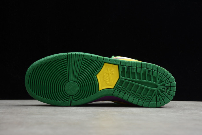 nike sb dunk low pro iw purple/yellow-violet-pink 318403-137