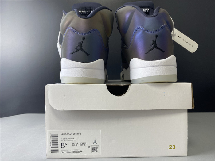 air jordan 5 retro "oil grey" - cd2722 001