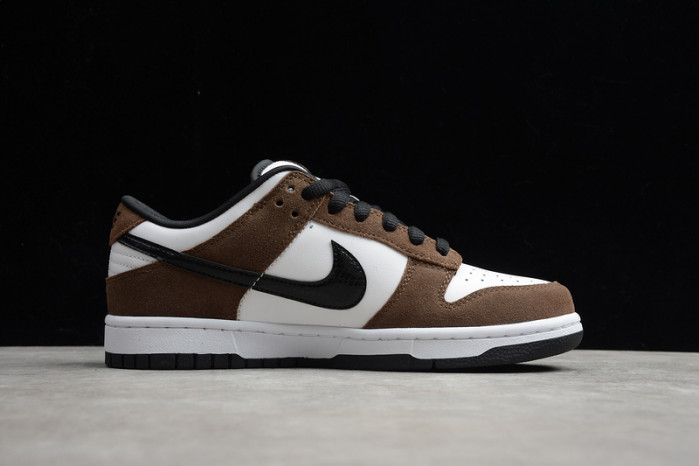nike sb dunk low white black trail end brown - 304292-102