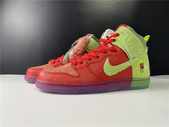 nike sb dunk high strawberry cough - cw7093-600