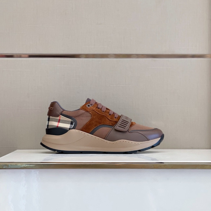 Bur*berry Vintage Check, Leather and Mesh Sneakers