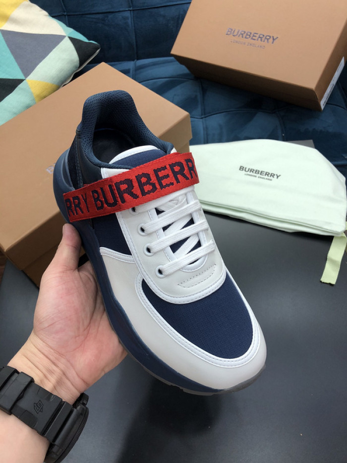 Bur*berry Vintage Check, Leather and Mesh Sneakers