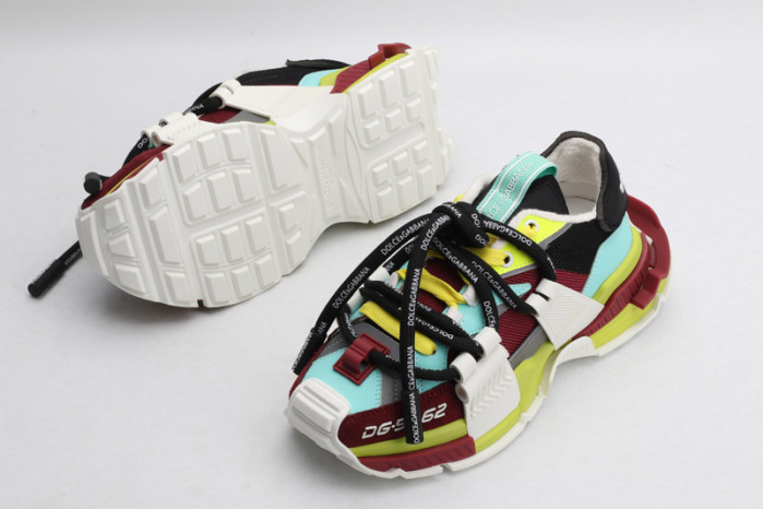 mixed-material space sneakers