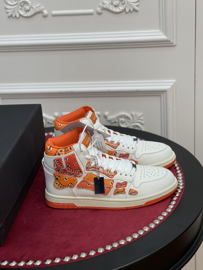 amiri* skel leather sneakers