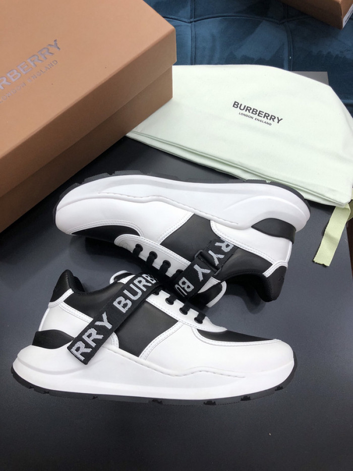 Bur*berry Vintage Check, Leather and Mesh Sneakers