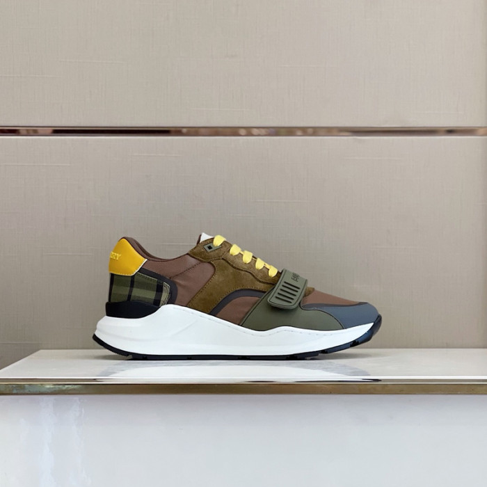 Bur*berry Vintage Check, Leather and Mesh Sneakers