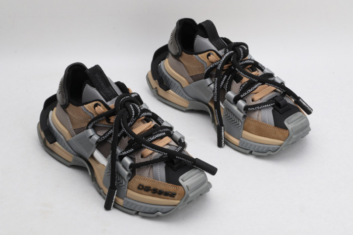 mixed-material space sneakers