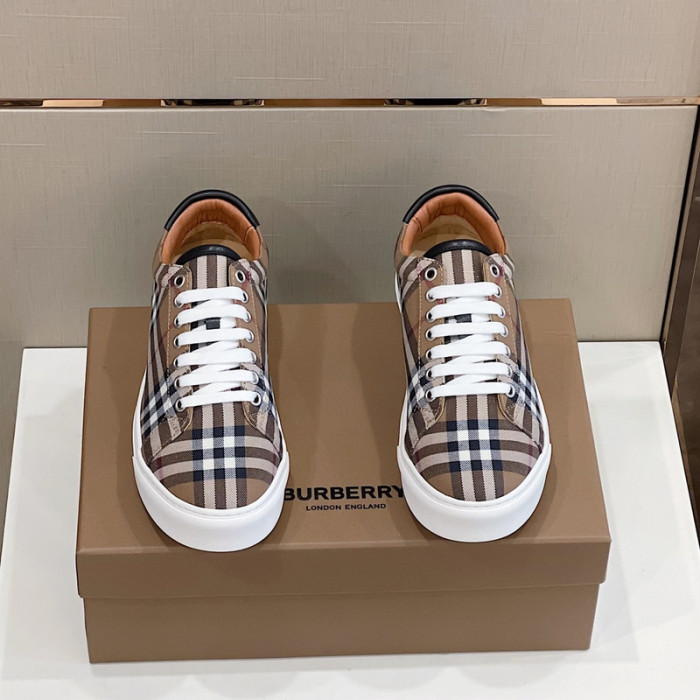 Bur*berry Vintage Check Cotton Sneakers