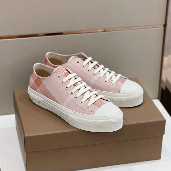 B**rry vintage check cotton sneakers