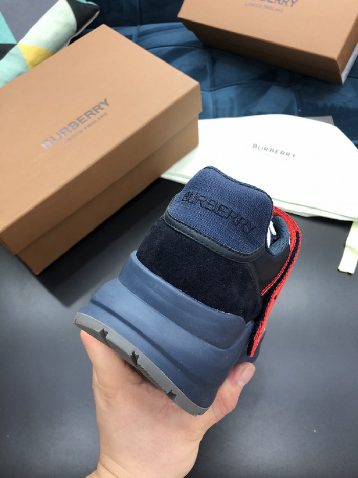 Bur*berry Vintage Check, Leather and Mesh Sneakers