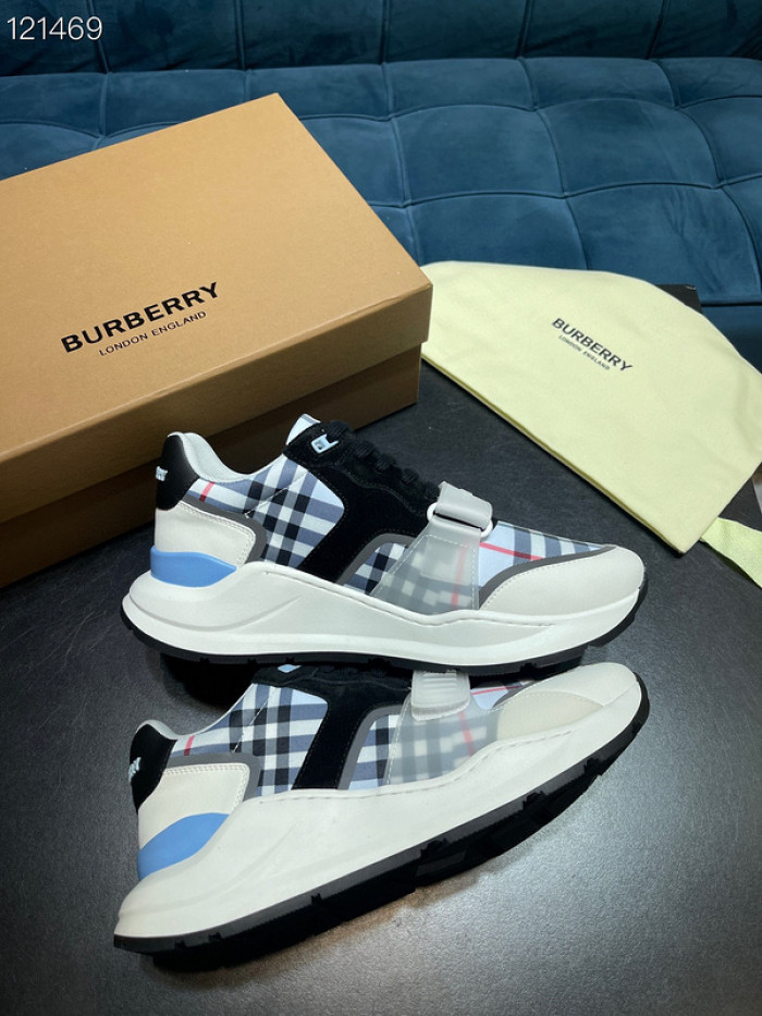 Bur*berry Vintage Check, Leather and Mesh Sneakers