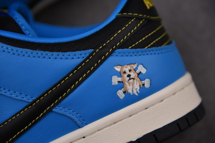 instant skateboards x nike sb dunk low shoes cz5128-400