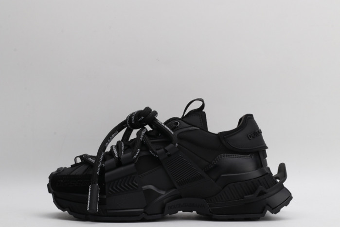 mixed-material space sneakers