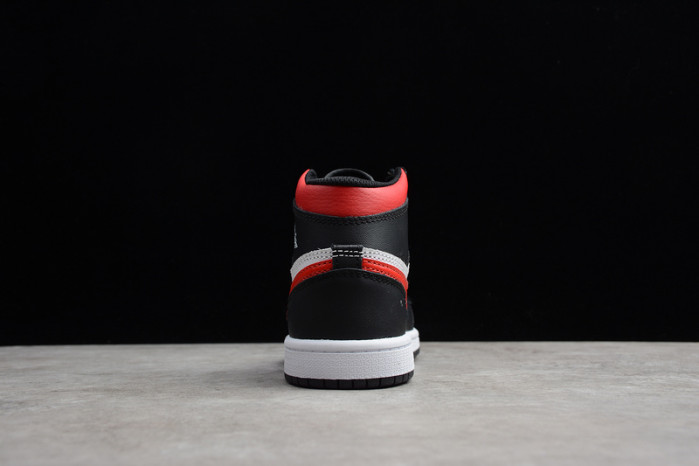 AIR JORDAN 1 BLACK WHITE GYM RED KID-555088-061