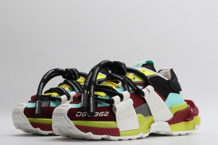 mixed-material space sneakers