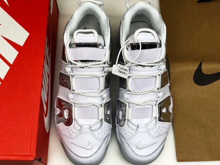 nike air more uptempo white Ch*0me blue tint 917593-100