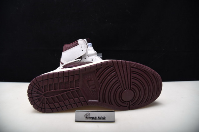 a ma maniere x nike air jordan 1 high og sail burgundy crush do7097-100